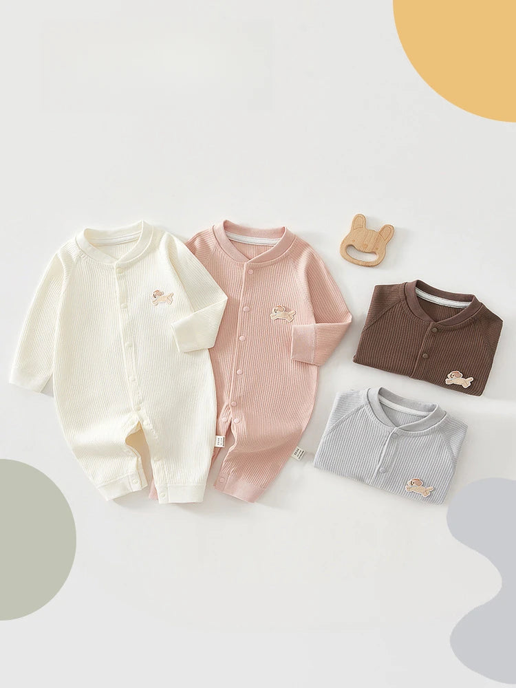 100% Cotton Romper – Unisex Long Sleeve🍂