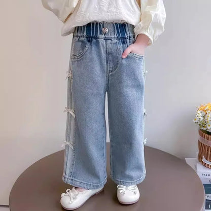 Loose Bow Jeans