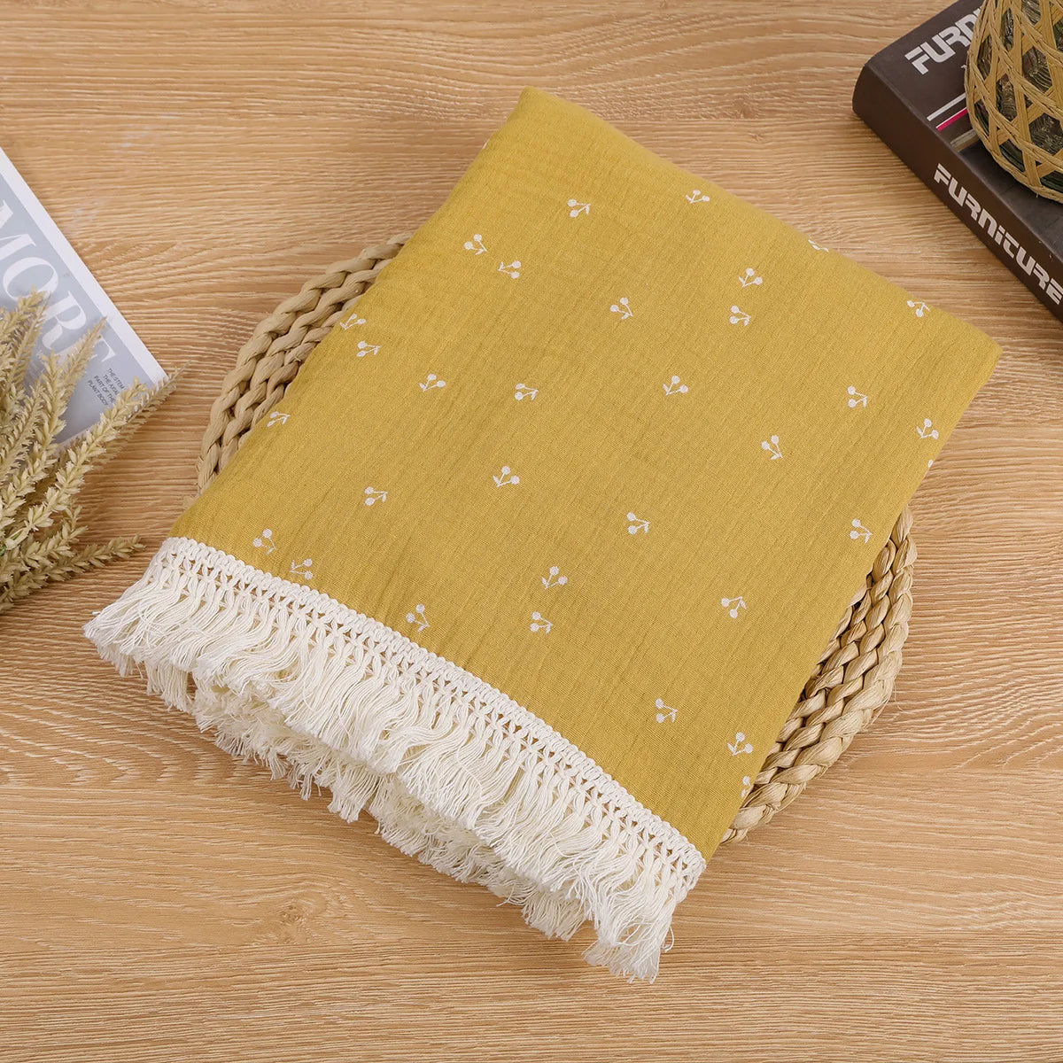 Lullaby Muslin Cotton Baby Blanket