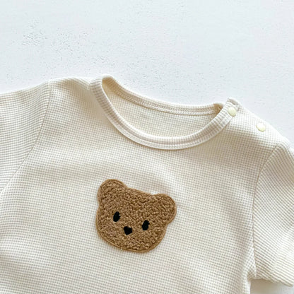 Lullaby’s Cotton Patch Bear Baby Romper