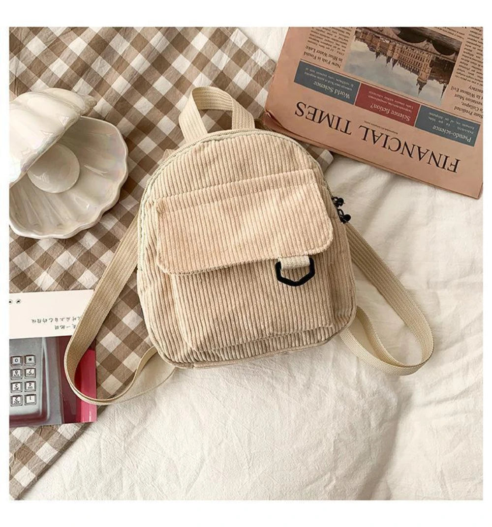 Mini Corduroy Backpack – Unisex