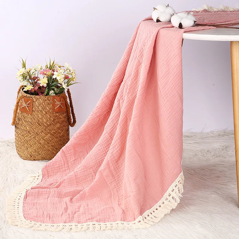Lullaby Muslin Cotton Baby Blanket