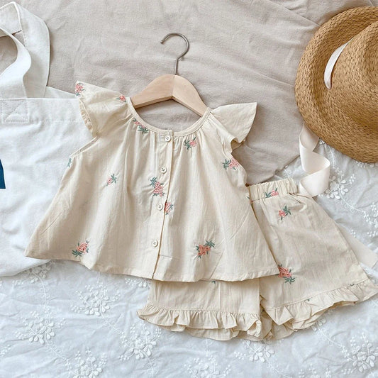 Soft and Airy Floral Cotton Set - 2Pcs