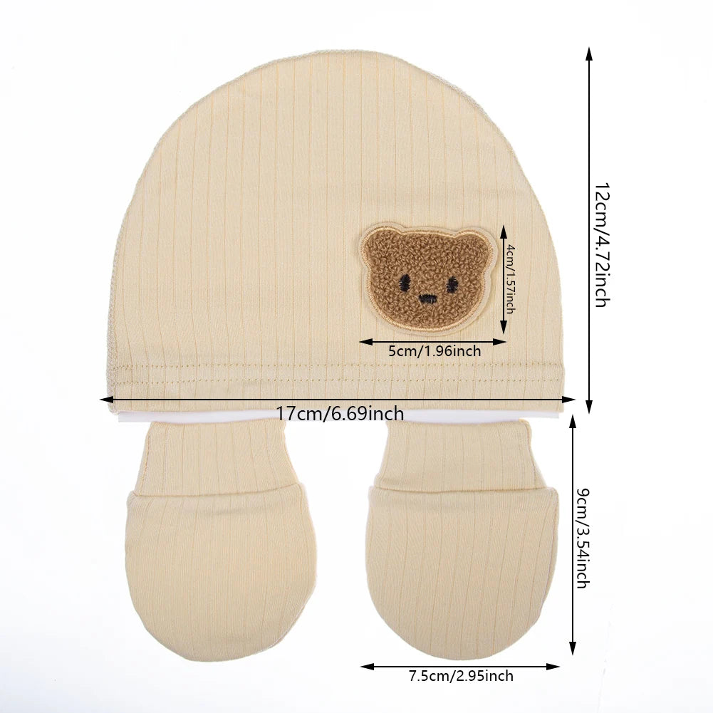 Unisex Baby Knit Cap – Set