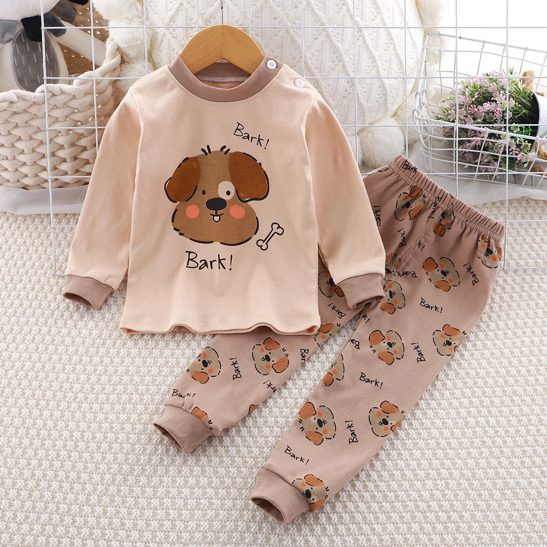 Cotton Animal Pajamas – Autumn Sleepwear