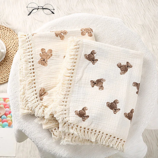 Lullaby Muslin Cotton Baby Blanket