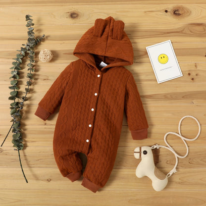 Hooded Romper – Autumn Collection 🍂