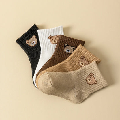 Unisex Baby Cartoon Socks – 5 Pairs