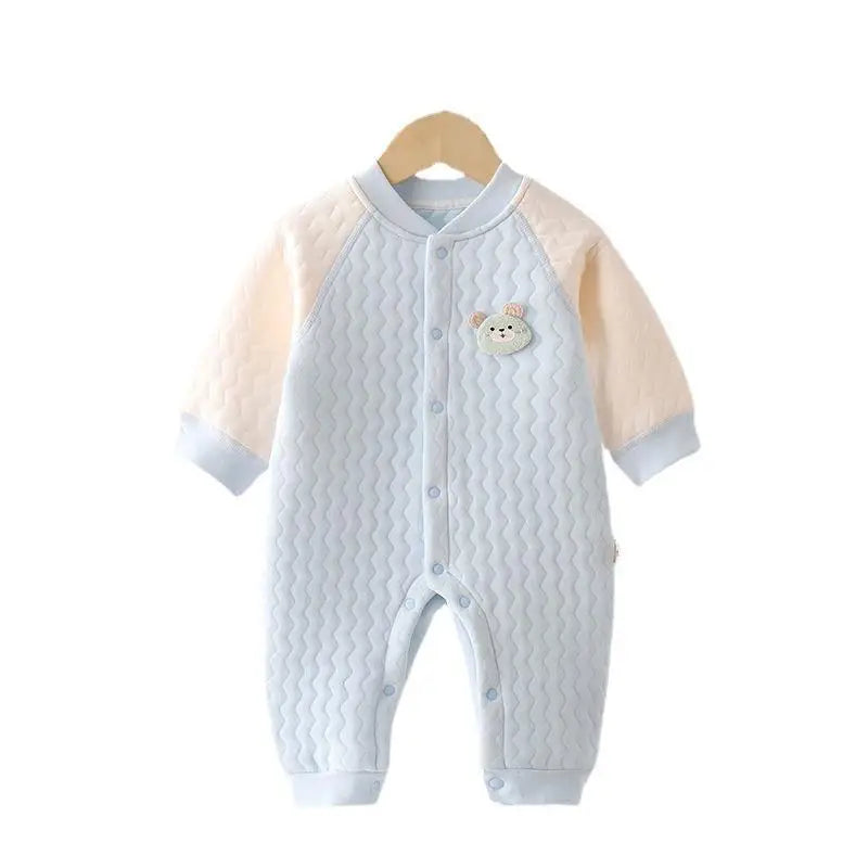 100% Cotton Romper – Unisex V-Neck