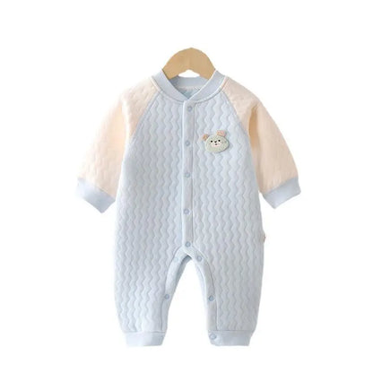 100% Cotton Romper – Unisex V-Neck