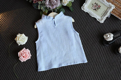 Cotton Butterfly Sleeve Baby Set - 2Pcs