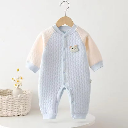 100% Cotton Romper – Unisex V-Neck