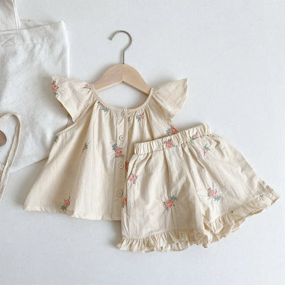 Soft and Airy Floral Cotton Set - 2Pcs