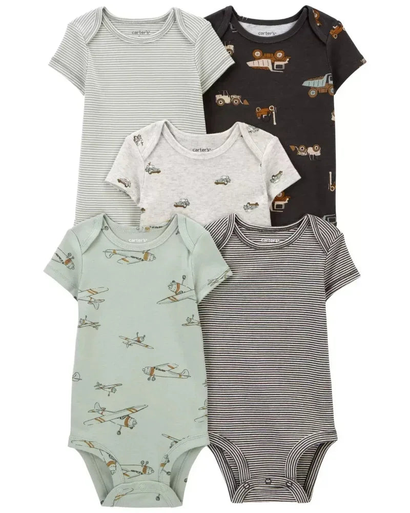 Lullaby Cotton Baby Romper – European Style  5 Pcs Set
