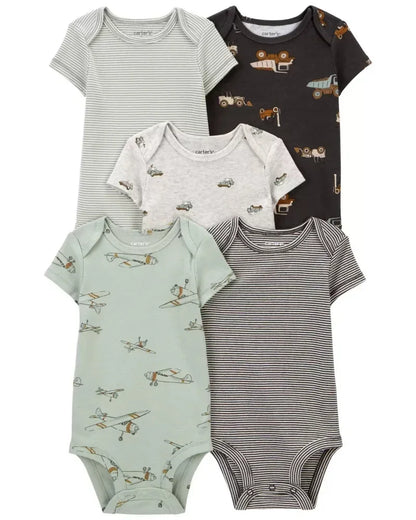 Lullaby Cotton Baby Romper – European Style  5 Pcs Set
