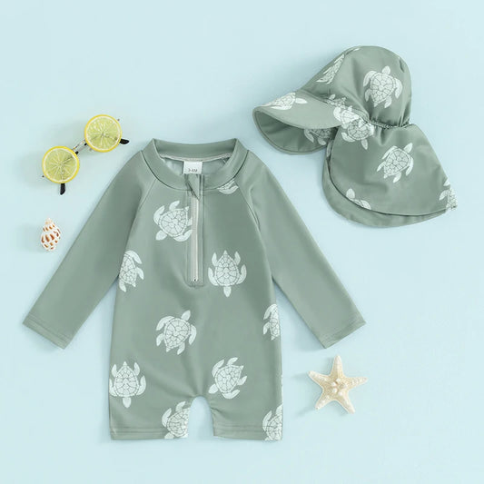 Lullaby Swimsuit with Swim Cap
