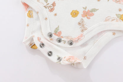 Lullaby Cotton Cute Baby Bodysuit - 5 Piece Set