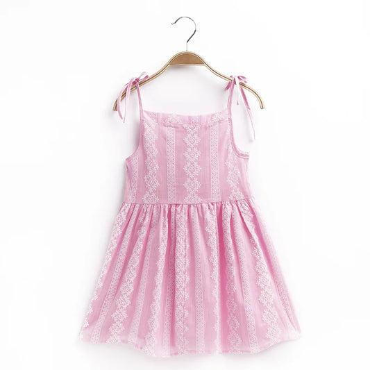 Cotton Linen Strappy Dress – Lullaby