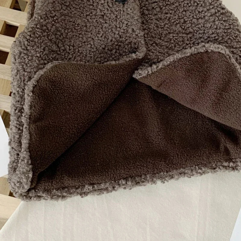 Plush Lamb Wool Vest – Autumn Collection 🍂