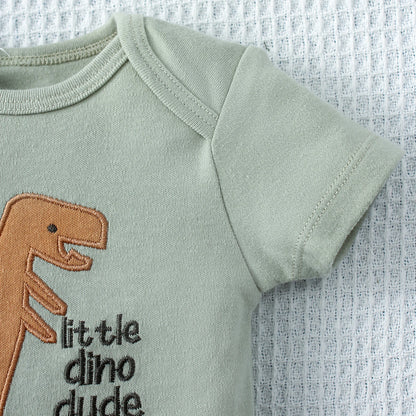 Lullaby Little Dino dude Bodysuit - Set 3Pcs