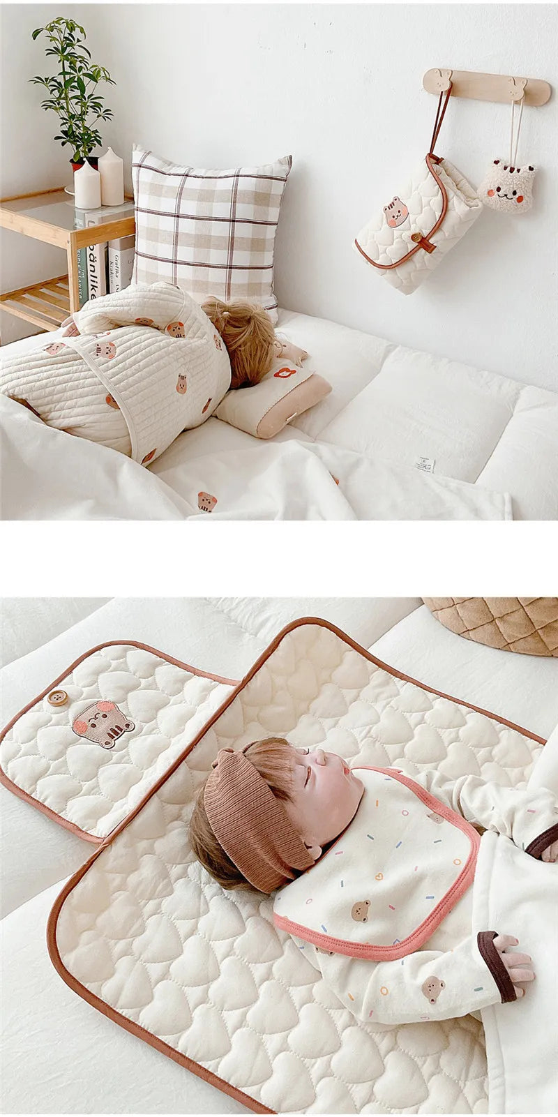 Foldable Waterproof Baby Changing Pad – Large 70×50 cm