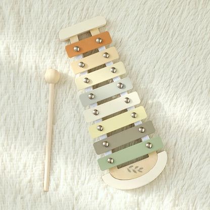 Wooden Musical Instrument Toy – Xylophone, Beads & Drum