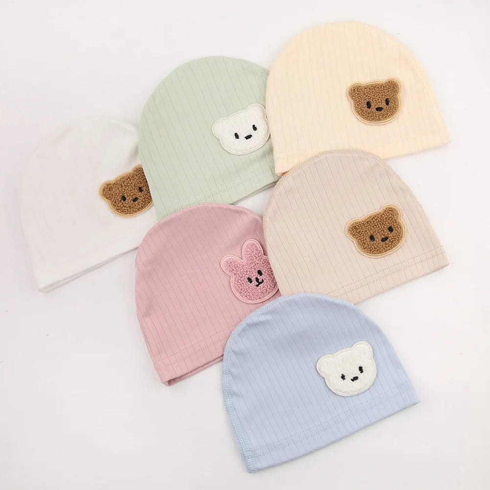 Unisex Baby Cotton Hats – Minimalist Style