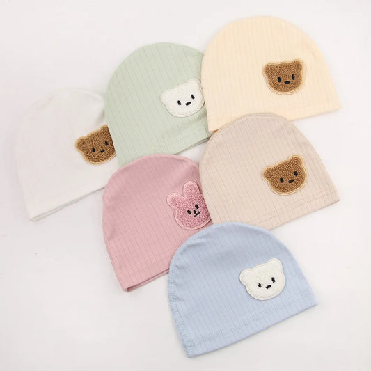 Unisex Baby Cotton Hats – Minimalist Style