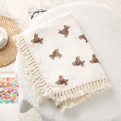 Lullaby Muslin Cotton Baby Blanket
