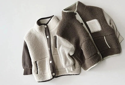 Unisex Patchwork Winter Jacket – Cozy Heavyweight Coat