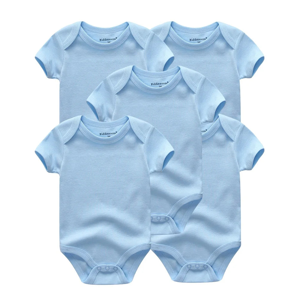 Lullaby 5-Piece Cotton Baby Bodysuit Set