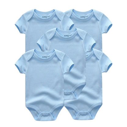 Lullaby 5-Piece Cotton Baby Bodysuit Set