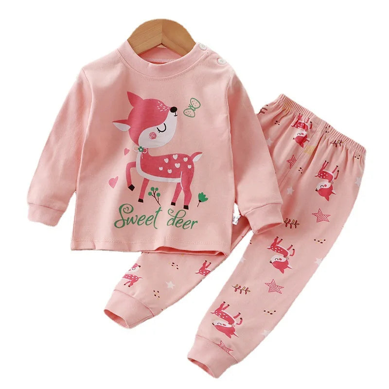 Cotton Animal Pajamas – Autumn Sleepwear