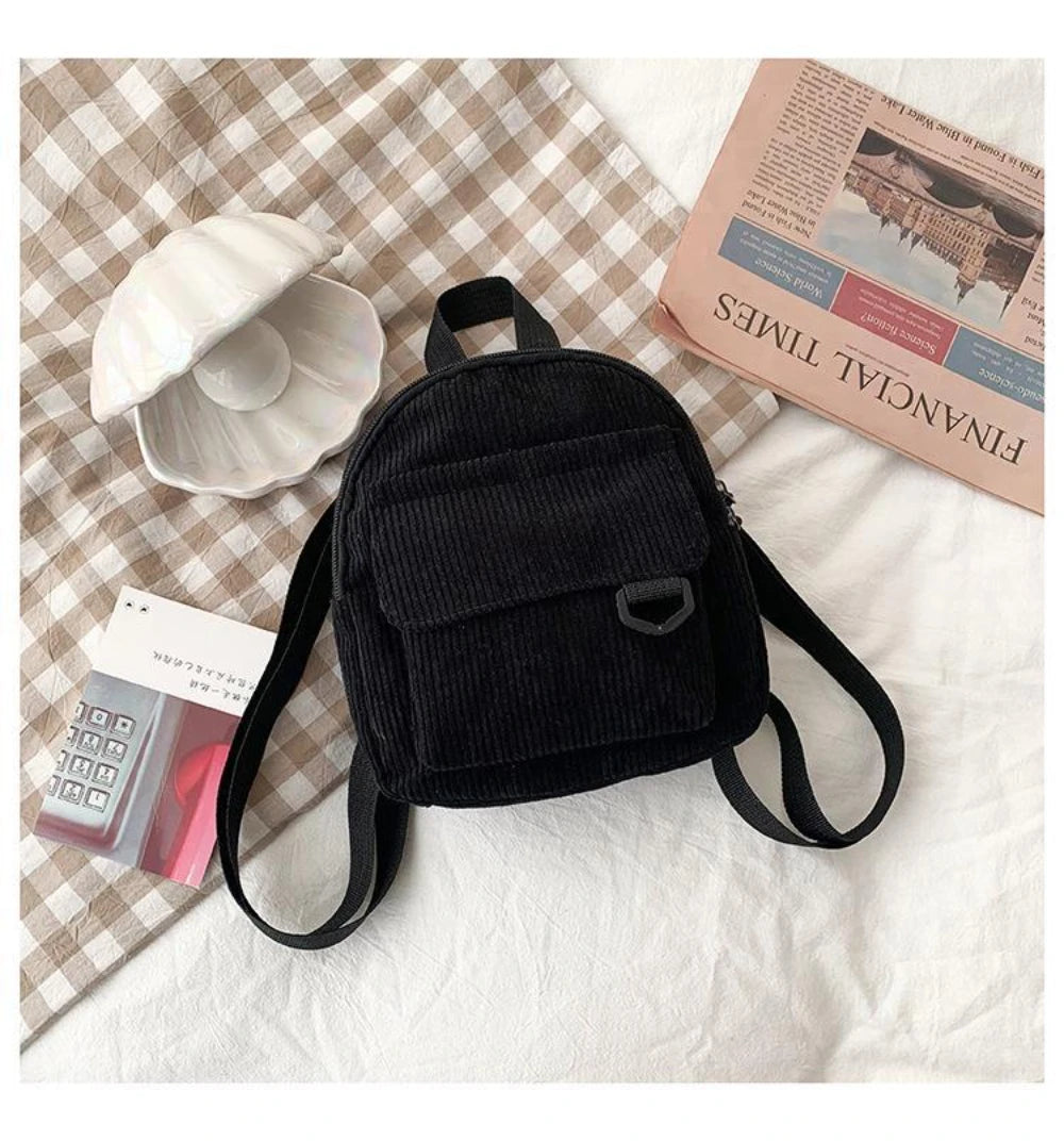 Mini Corduroy Backpack – Unisex