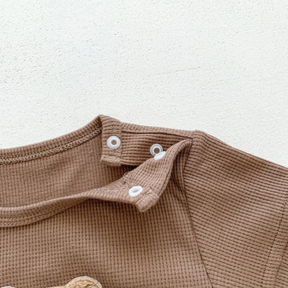 Lullaby’s Cotton Patch Bear Baby Romper