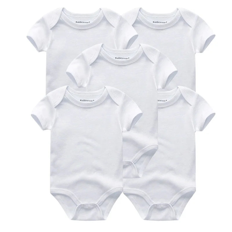 Lullaby 5-Piece Cotton Baby Bodysuit Set