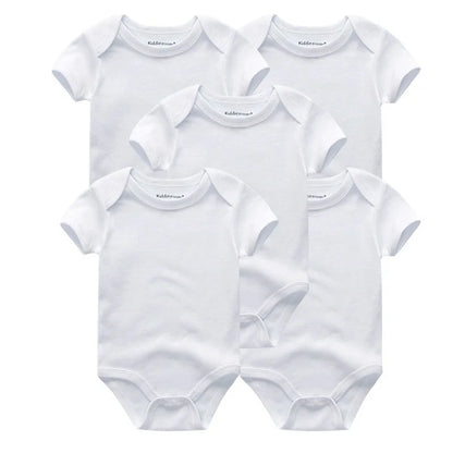Lullaby 5-Piece Cotton Baby Bodysuit Set