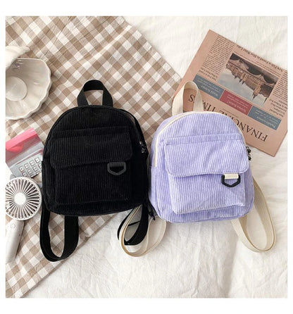 Mini Corduroy Backpack – Unisex