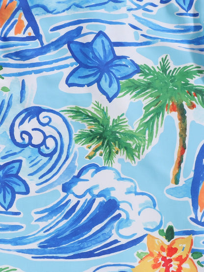 Cartoon Print Baby Boy Swimsuit – Vacation Style