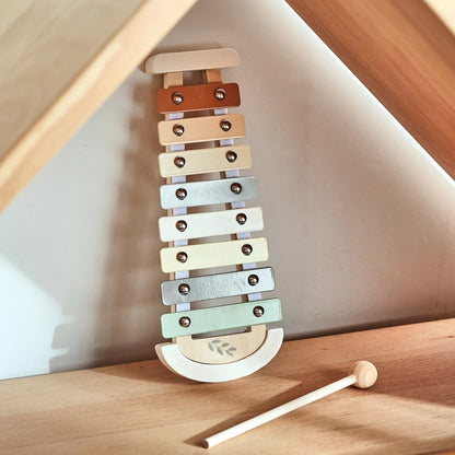 Wooden Musical Instrument Toy – Xylophone, Beads & Drum