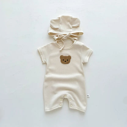 Lullaby’s Cotton Patch Bear Baby Romper