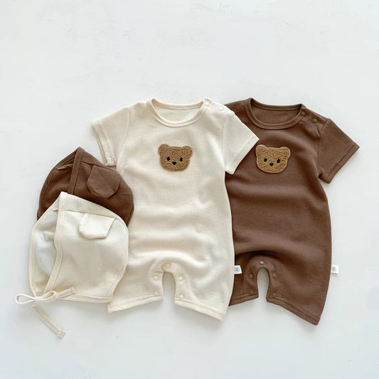 Lullaby’s Cotton Patch Bear Baby Romper