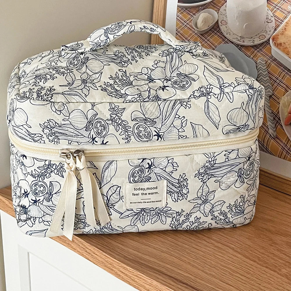 Vintage Floral  Toiletry Bag – Practical & Stylish for Parents
