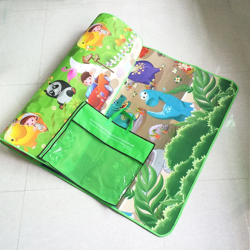 Double-Sided Baby Play Mat – Soft, Educational & Waterproof (180x120cm)