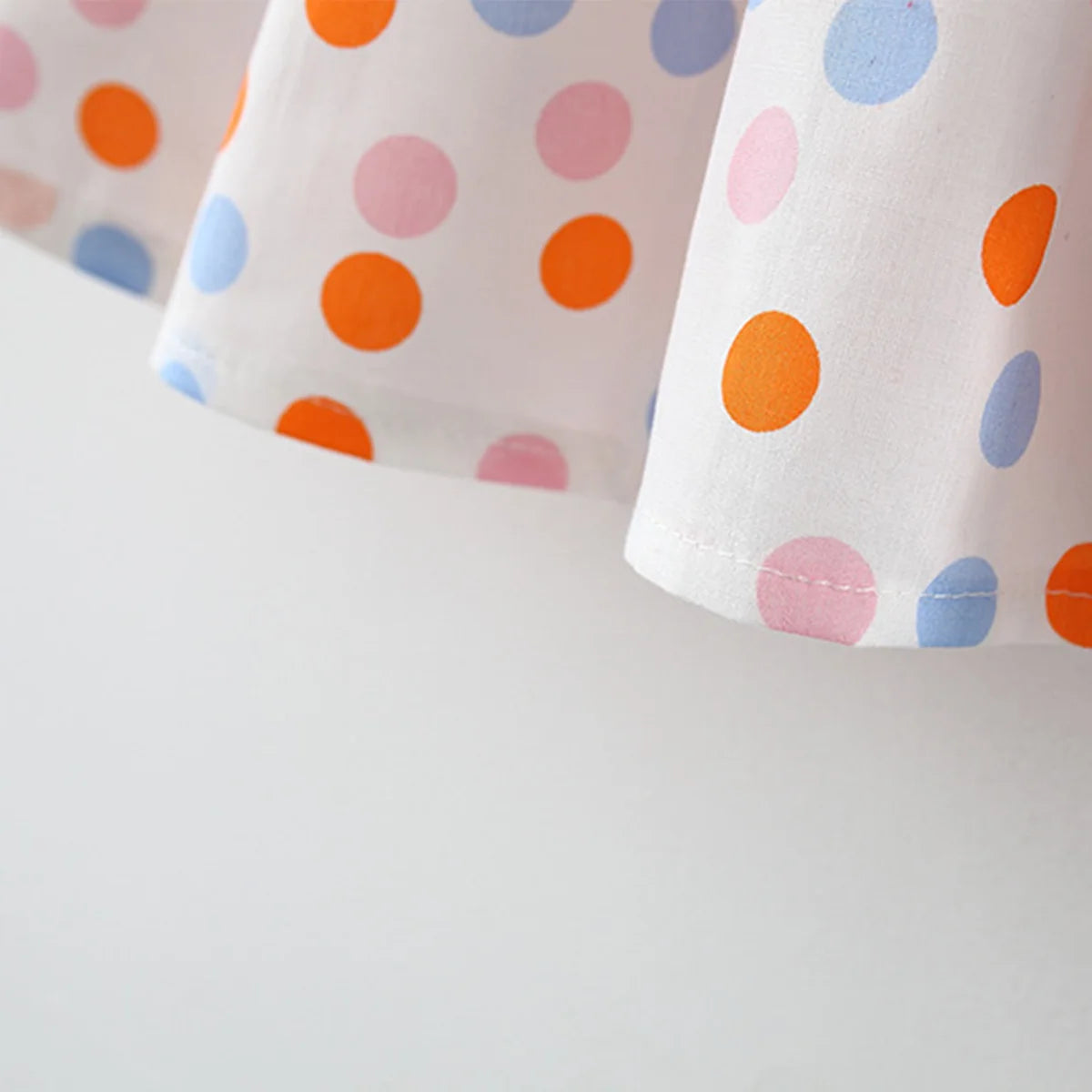 Lullaby tiny polka dot Cotton dress - 2 Pcs