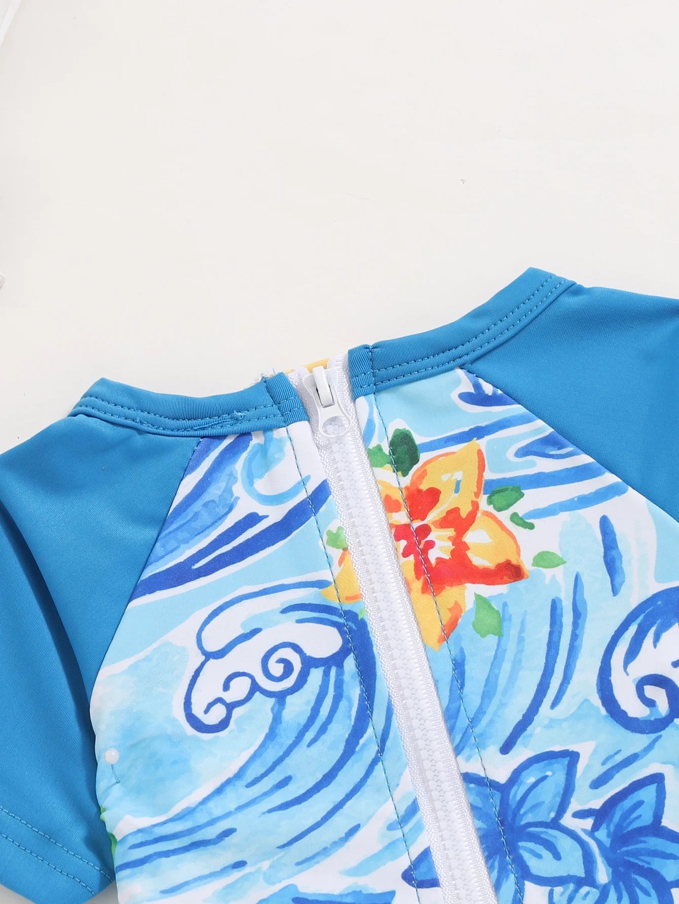 Cartoon Print Baby Boy Swimsuit – Vacation Style