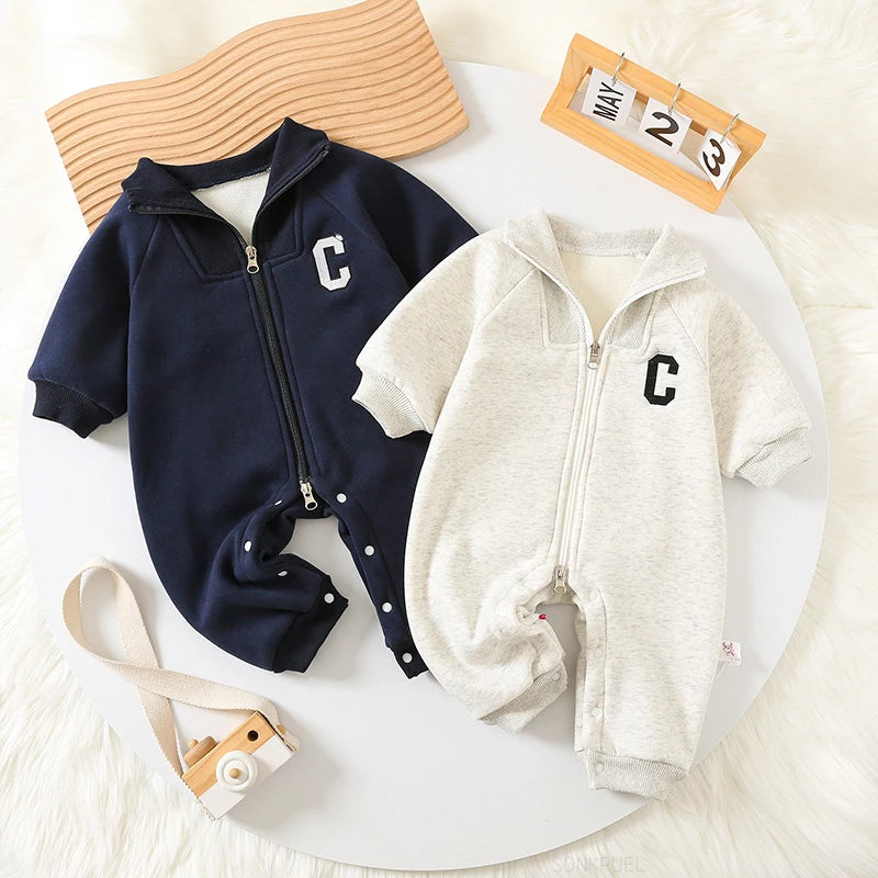 Unisex Winter Knit Romper – Cozy & Cute