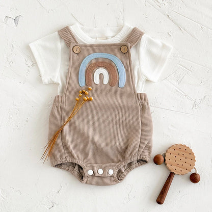 Lullaby Patchwork Baby Set – Short Sleeve 2-Piece