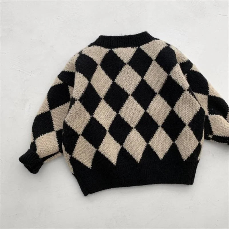 Cotton, Cashmere Geometric Sweater – Autumn Collection
