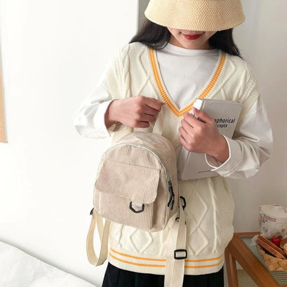 Mini Corduroy Backpack – Unisex